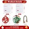 LET'S RESIN Christmas Resin Molds, Set of 2 Resin Molds Silicone with 8 Round Cavities Each 2.4 Inch with 20 Pcs Lanyard, Silicone Molds for Epoxy Resin, Christmas Tree Ornament, Jewelry Keychain
